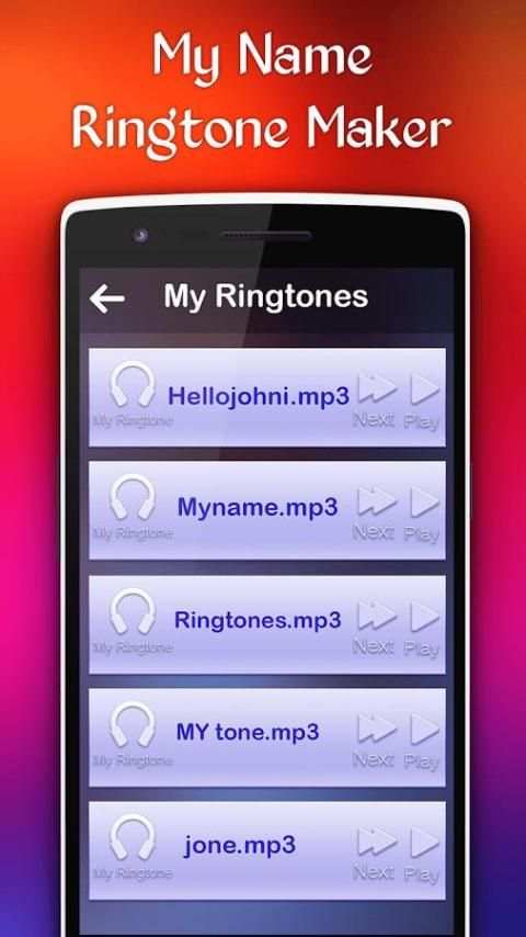 My Name Ringtone Maker With Music and Song 1 تصوير الشاشة