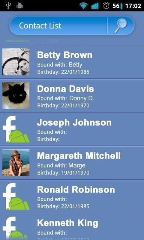 Contact Binder for Facebook screenshot 3