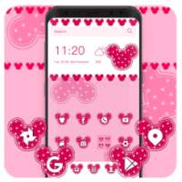 cute pink star Micky Mouse theme pretty wallpaper on 9Apps