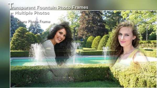 Transparent Fountain Photo Frames - Multiple Photo screenshot 1