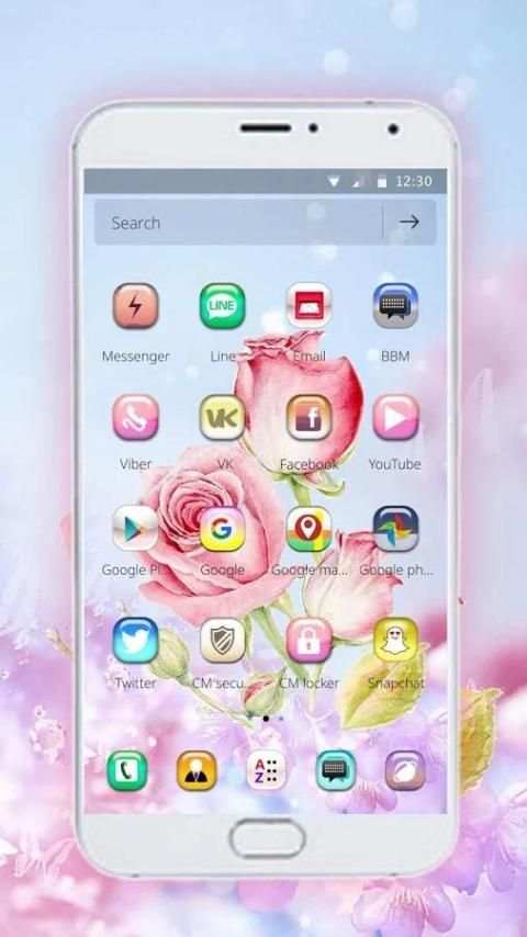Pink Rose Butterfly Theme screenshot 2