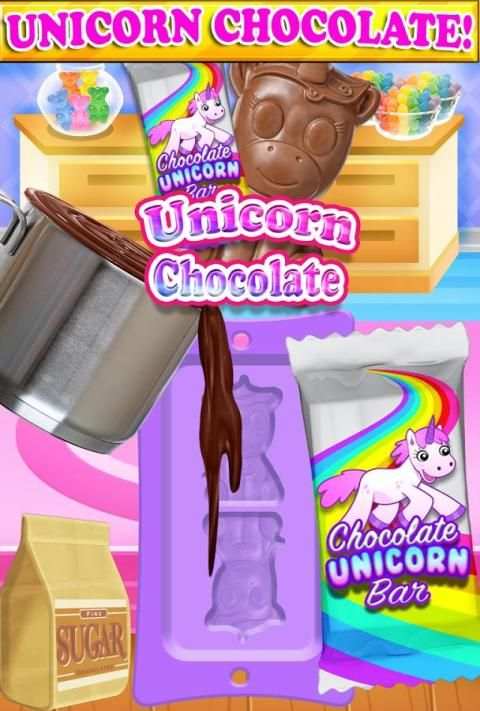 Unicorn Dessert Food Maker - Rainbow Cooking games screenshot 1