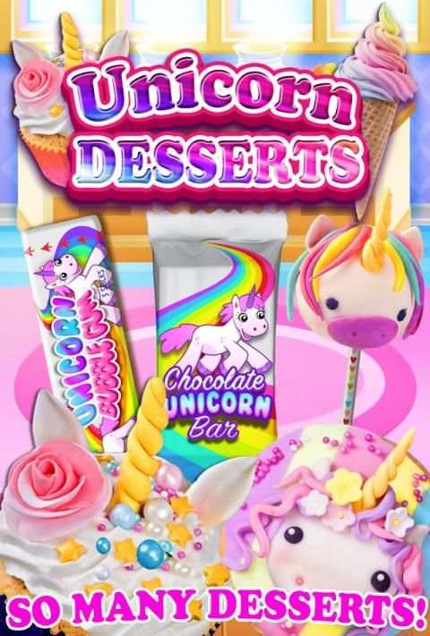 Unicorn Dessert Food Maker - Rainbow Cooking games screenshot 4