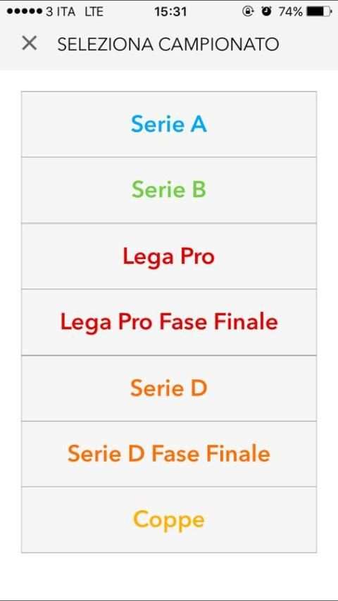 Diretta calcio screenshot 1