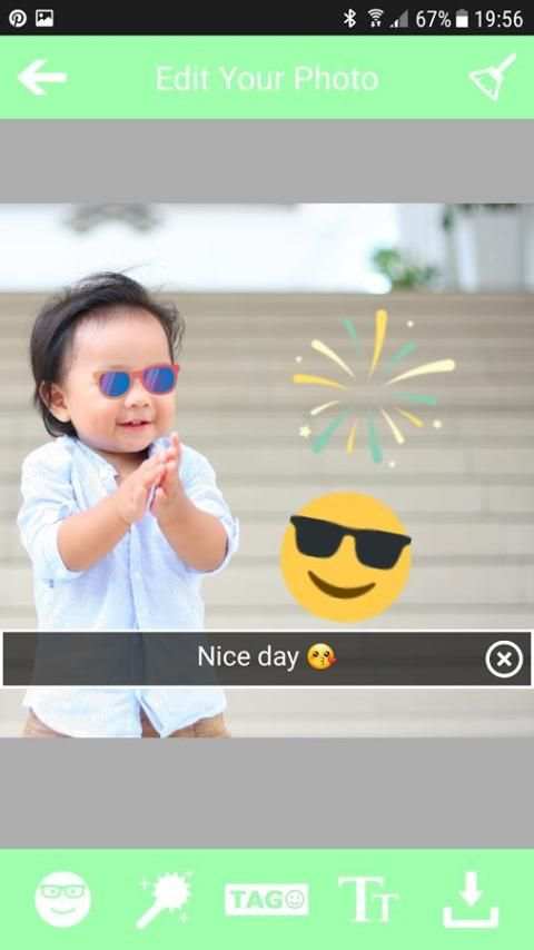 Snap pic with emoji 2 تصوير الشاشة