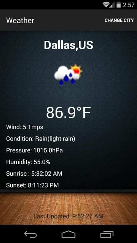 Weather App 1 تصوير الشاشة