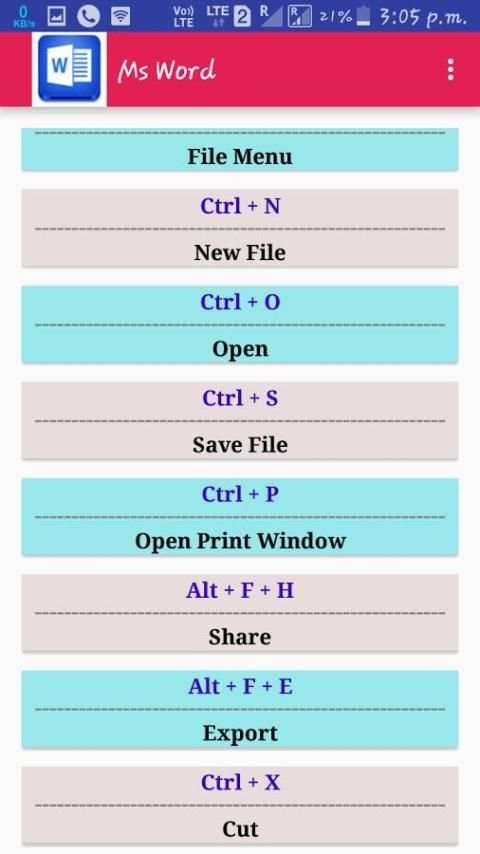 Computer Shortcut Keys скриншот 1