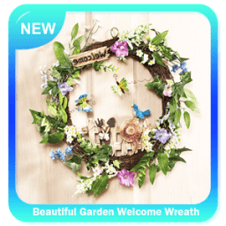 Beautiful Garden Welcome Wreath أيقونة