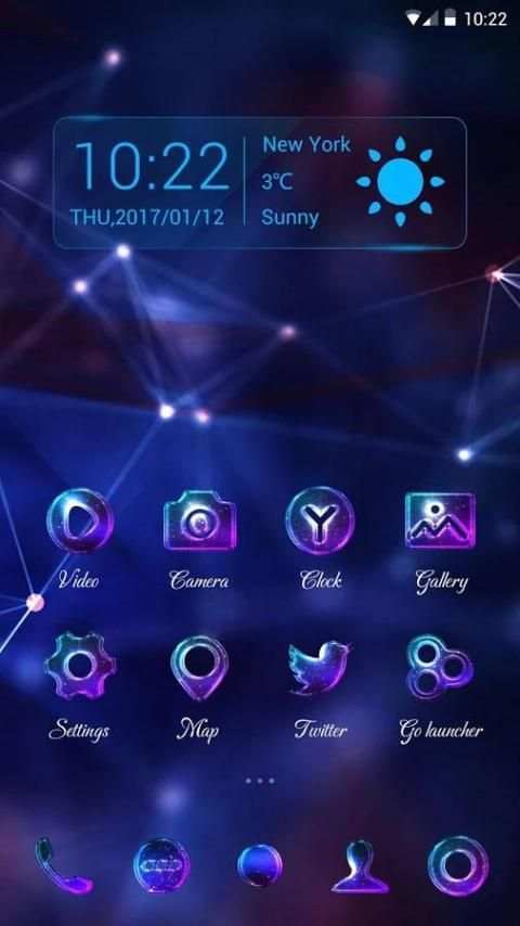 Light Halo Go Launcher Theme screenshot 5