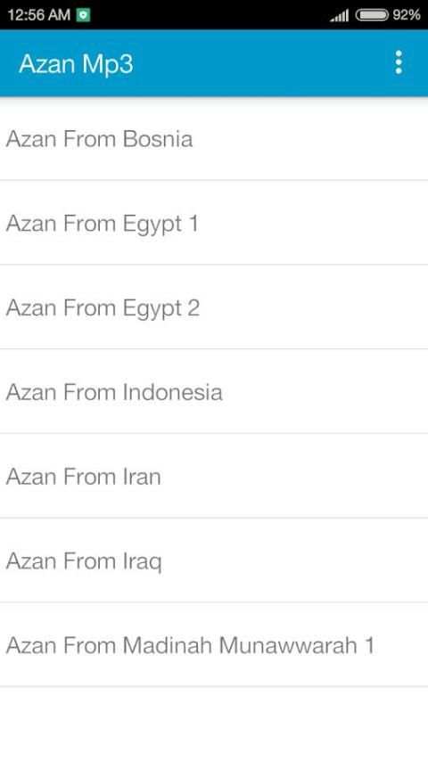 Azan Audio Offline screenshot 1
