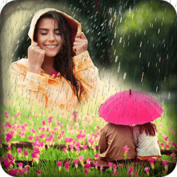 ikon Rain Photo Frame - Rainy Photo Frame Editor