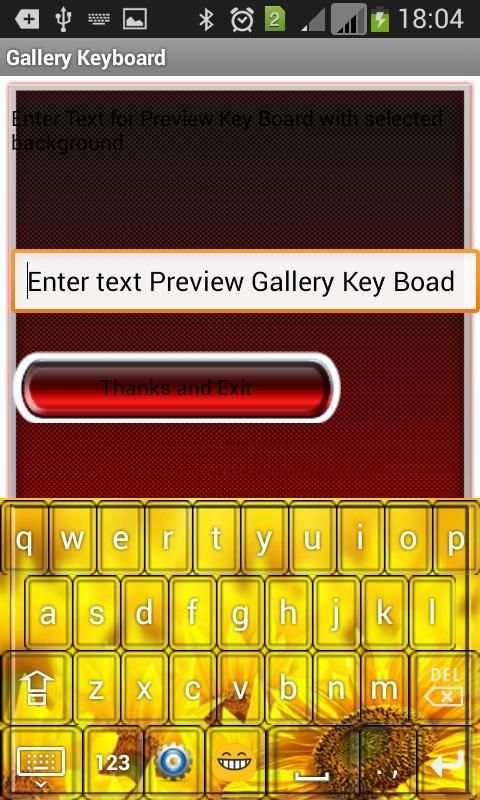 Gallery Keyboard скриншот 1