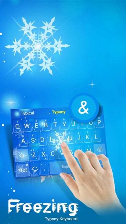 Freezing Cold Theme&Emoji Keyboard For Hot Summer screenshot 4