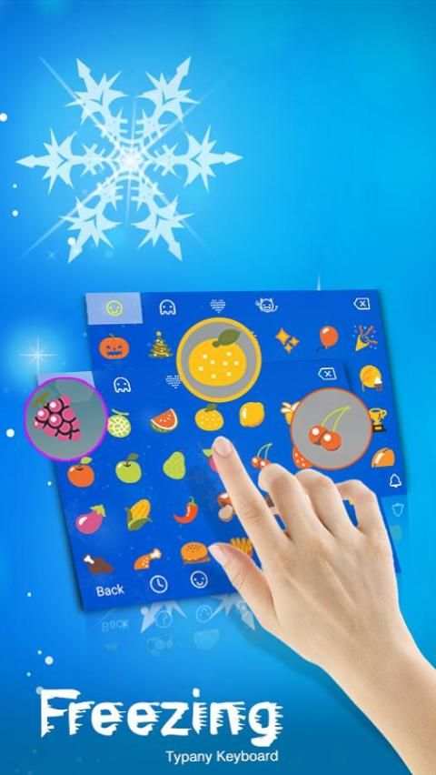 Freezing Cold Theme&Emoji Keyboard For Hot Summer screenshot 2