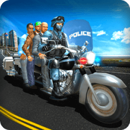 Bus Bike Parking Game: Police Bike City Driving icon