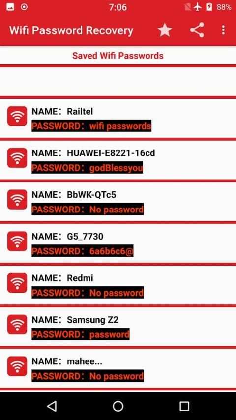 Wifi Password Recovery-key view screenshot 2