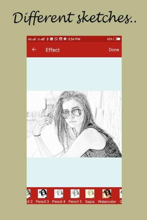 Pencil Sketch Photo Editor 3 تصوير الشاشة