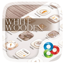 ikon White Wooden GO Launcher Theme