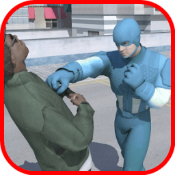 Удивительная полиция героя капитана иконка