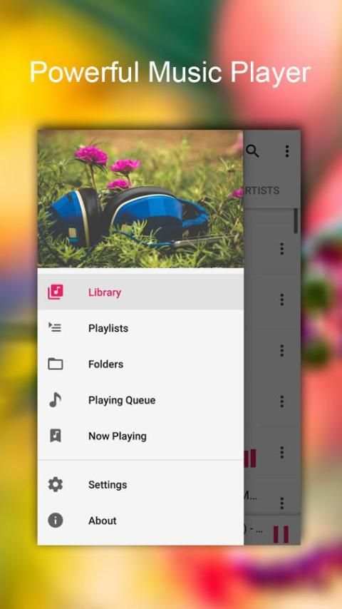 Music player-Mp3 Player स्क्रीनशॉट 2