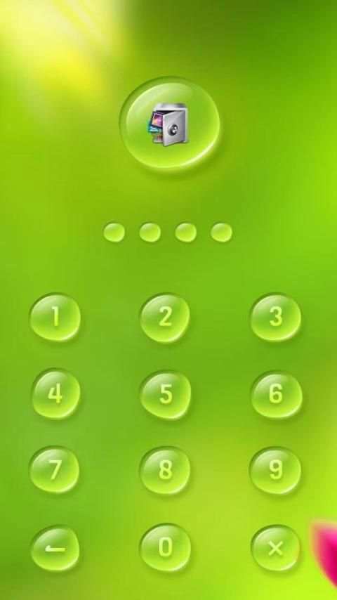 AppLock Theme WaterDrop स्क्रीनशॉट 2