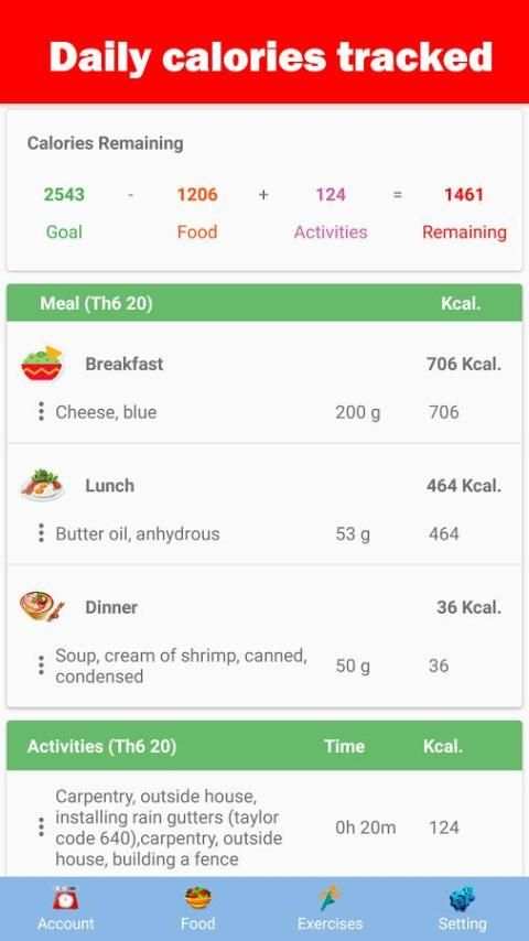 Calorie Tracker - Weight Loss & Gain Weight screenshot 8