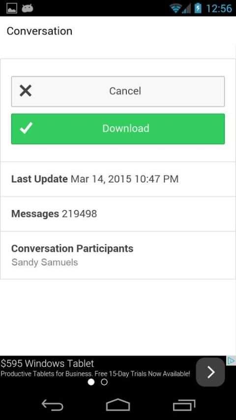 Messenger Backup screenshot 5