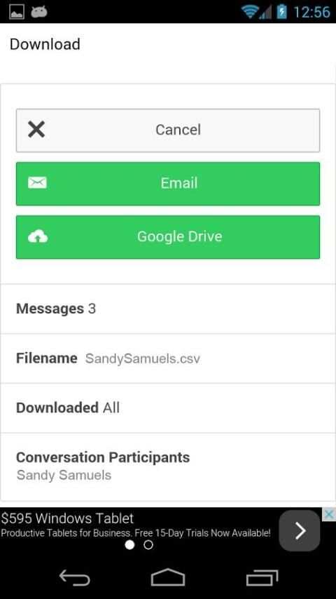 Messenger Backup स्क्रीनशॉट 4