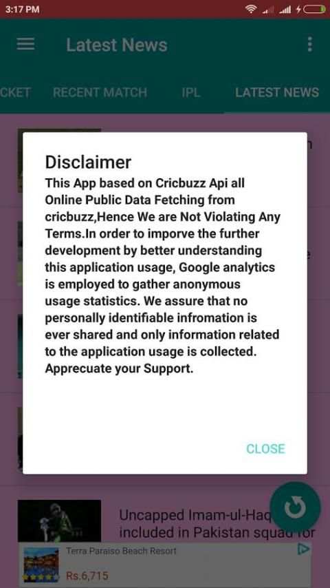 Ball 2 Ball Live Cricket Score screenshot 1