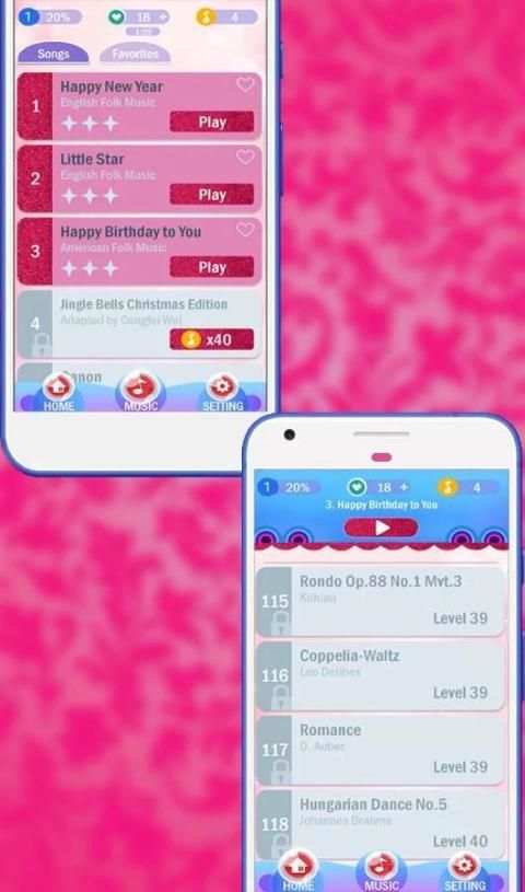 Piano Tiles Pink screenshot 2