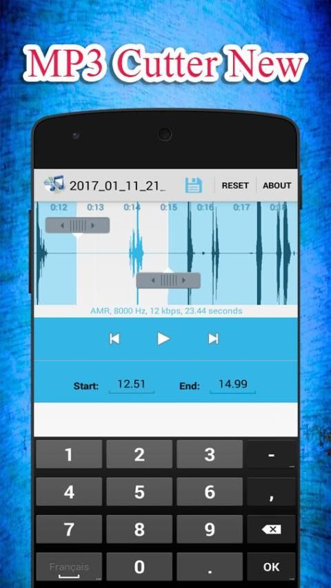 Mp3 Cutter 2018 स्क्रीनशॉट 2