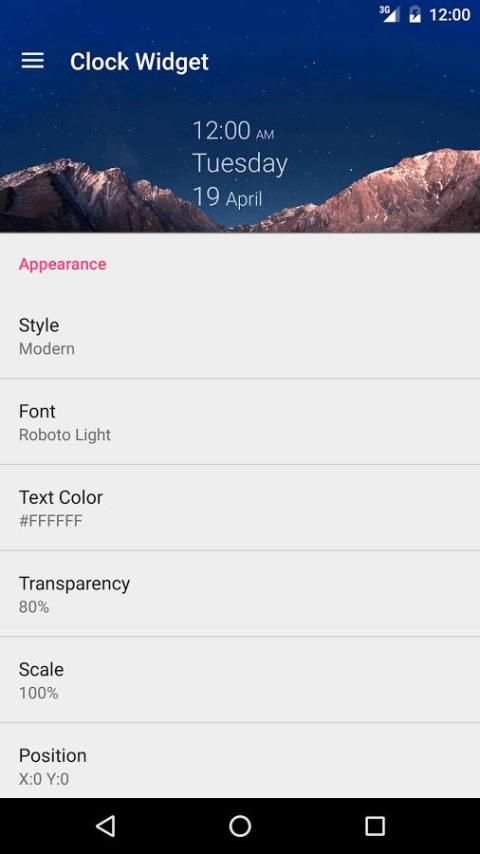 Clock Widget screenshot 4