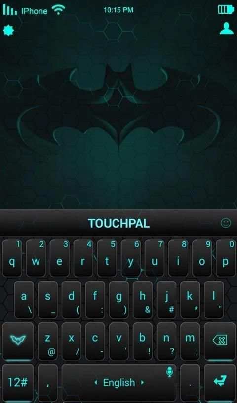 TouchPal Dark Neon Green Theme screenshot 2