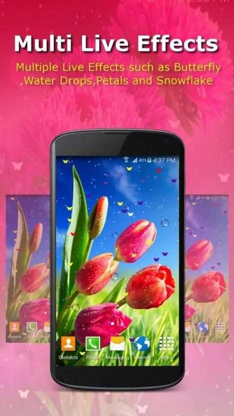 Live Wallpaper - Flowers स्क्रीनशॉट 6