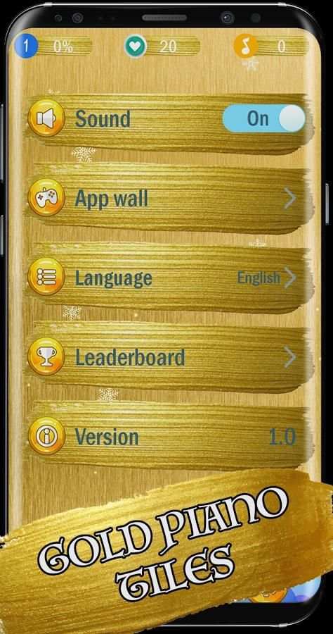 Gold Piano Tiles 3 screenshot 2