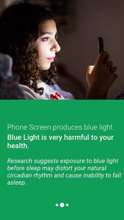 Night Mode - blue light filter, eye protector screenshot 2