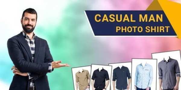 Casual Man Shirt Photo Suit Editor 4 تصوير الشاشة