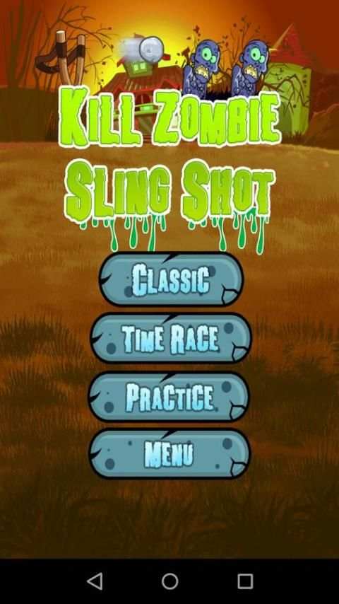 Killing Zombie Sling Shot screenshot 1
