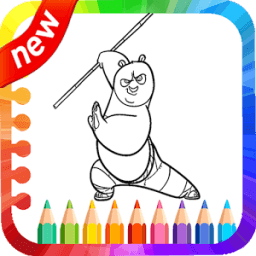 Kong Fu Panda Coloring Game أيقونة