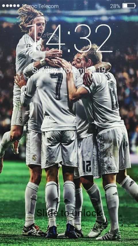 Pin Lock screen For Real Madrid rolando screenshot 5