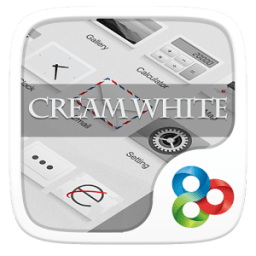 ikon Cream White GO Launcher Theme