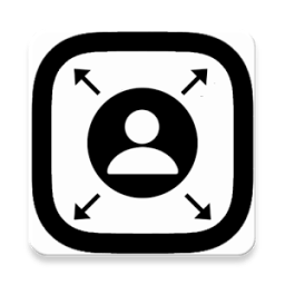 Insta profile magnification icon