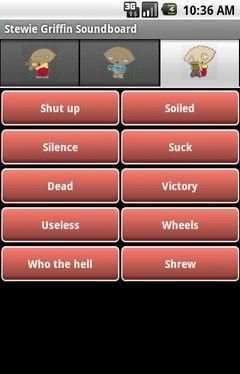 Stewie Griffin(SoundBoard) 1 تصوير الشاشة