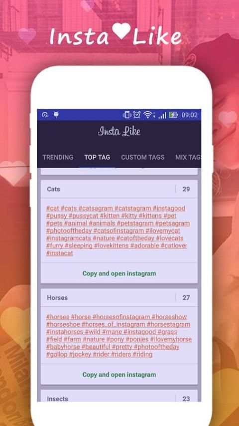 InstaLike - Top Tags for Instagram Likes screenshot 5