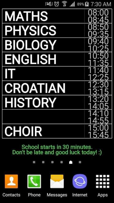 Timetable скриншот 2