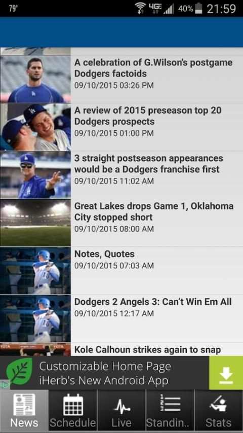 Los Angeles Baseball Dodgers Edition screenshot 1