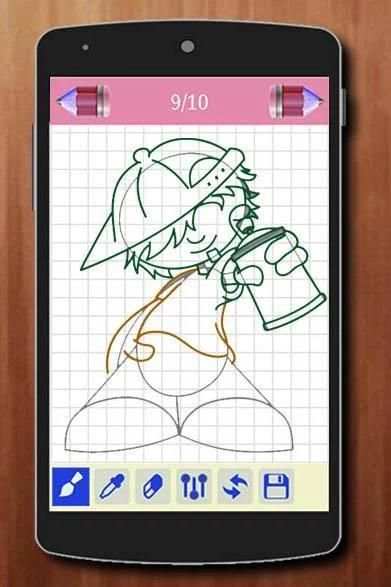Learn to Draw Graffiti Characters 4 تصوير الشاشة