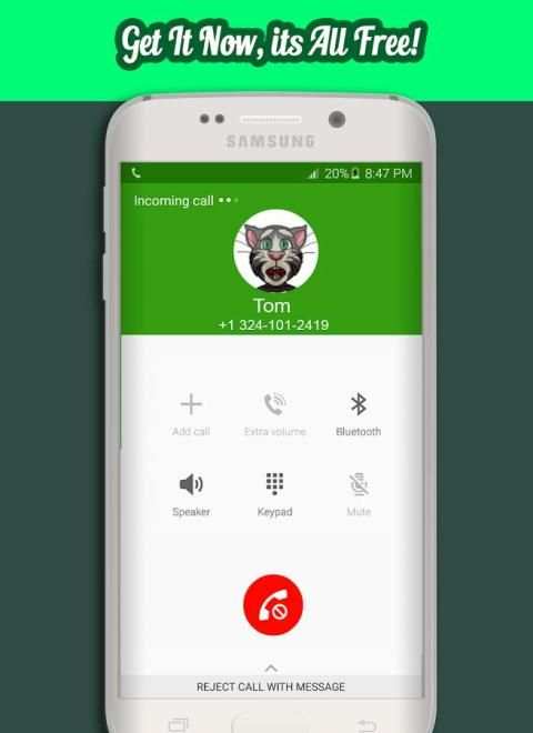 Call From Talking Tom скриншот 1