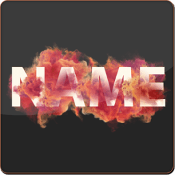 Smoke With Name Art أيقونة