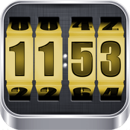 3D Rolling Clock GOLD иконка